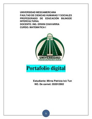 Portafolio Matemtica