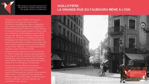 PAL - GUILLOTIÈRE - LA GRANDE-RUE DU FAUBOURG MÈNE À LYON www.promenades-archi-lyon.com
