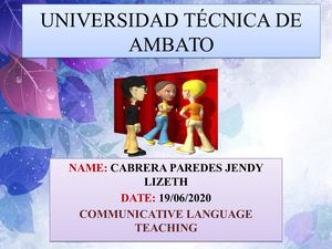 Cabrera Jendy Presentation Classroom Activities In Communicative Language Teaching