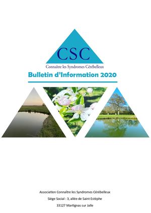 Bulletin CSC 2020