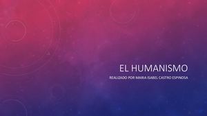 El Humanismo