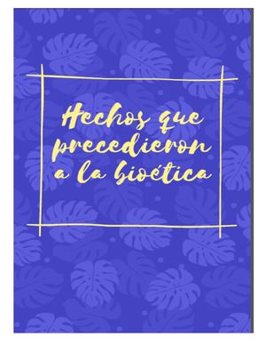 Historia De La Bioetica