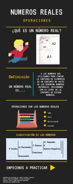 Infografía Números Reales