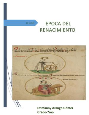 Vida Cotidiana De La éPoca Renacentista