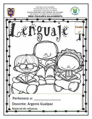 Guia Refuerzo Primero Y Segundo Periodo Grado 4° Julio
