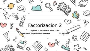 Ppt Factorización Identidades Notables