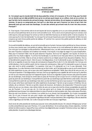 2018 03 17 Notes Masterclass Lopvet Tlse