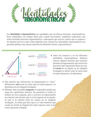 Identidades Trigonométricas