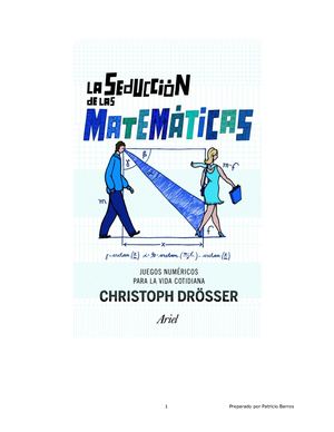 La seducción de las matemáticas de Christoph Drosser