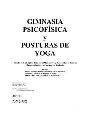 Gimnacia Y Yoga GFU