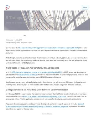 5 Things You Didn’t Know About Plagiarism