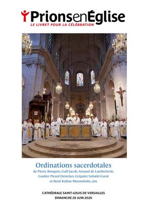 livret ordinations sacerdotales VERSAILLES 2020