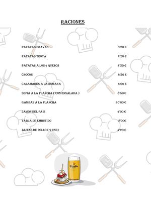 Carta Bar Restaurant Troya