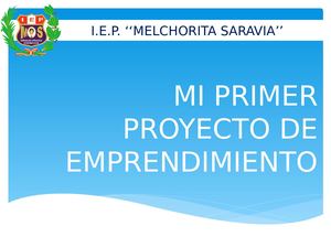 Mi Primer Proyecto De Emprendimeinto