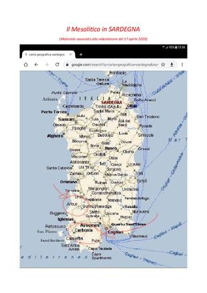 Il Mesolitico In Sardegna