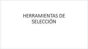 Herramientas De Selección