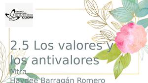 Valores Y Antivalores