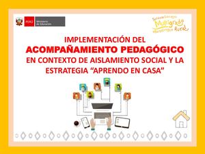 La Estrategia Formativa En El Acompañamiento Pedagógico Ccesa007