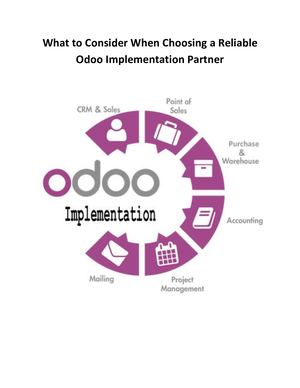 What to Consider When Choosing a Reliable Odoo Implementation Partner