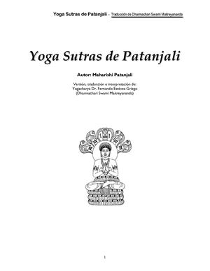 Yoga Sutras De Patanjali Pdf