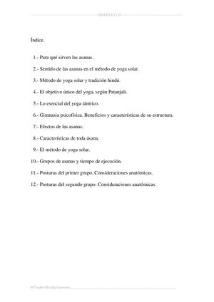 Asanas I Y II