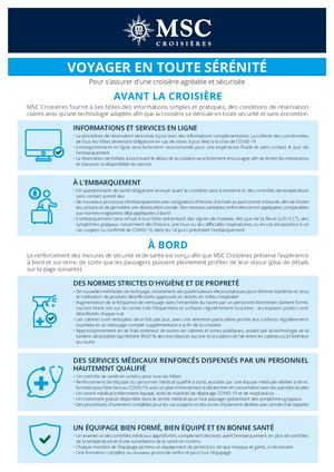 Mesure Sanitaire - MSC Croisières