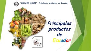 Principales Productos De Ecuador