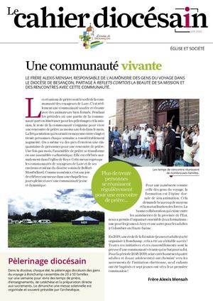 Cahier Diocésain Reflets Comtois juin 2020