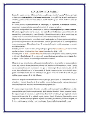 El Cuento Y Sus Partes