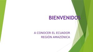 Presentacion Provincias Del Oriente