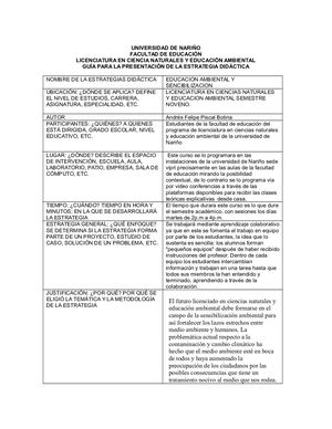 Estrategia Edu Ambiental