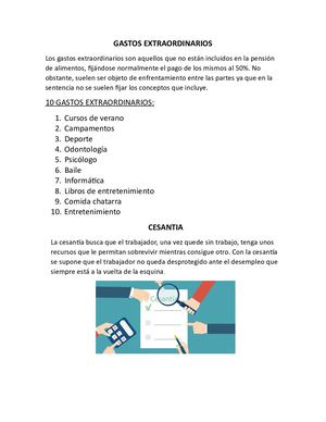 Gastos Extraordinarios