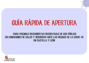 Guía apertura de piscinas verano