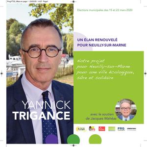 Programme - Un élan Renouvelé pour Neuilly-sur-Marne avec Yannick Trigance