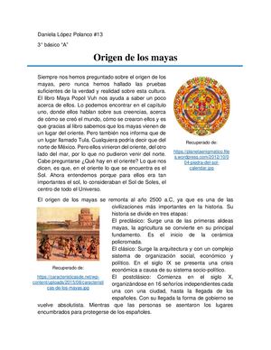Reportaje Origen y Cosmovisión Maya
