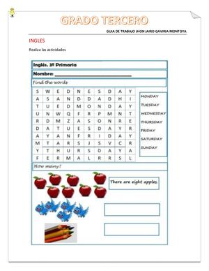 Guia De Trabajo Ingles