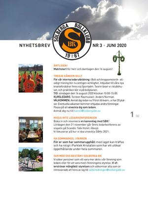 Sbk Nyhetsbrev Nr 3 Juni 2020