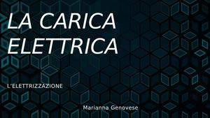 Fisica Carica Elettrica