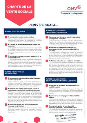 Charte de la vente sociale ONV