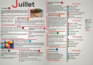 Programme d'animation été Malraux 2020