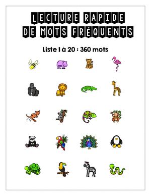 Mots Fréquents Sylvianne Parent Orthopédagogue