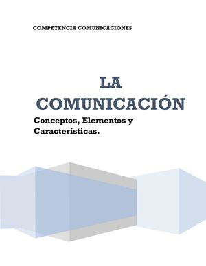 La Comunicación- conceptos elementos y características