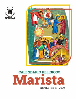 Calendario Religioso Tercer Trimestre 2020