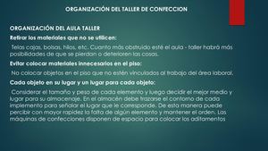 Organizacion Del Taller