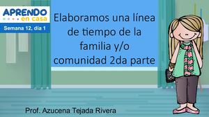 Elaboramos Un Linea De Tiempo De Tu Familia