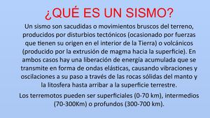 Qué Es Un Sismo