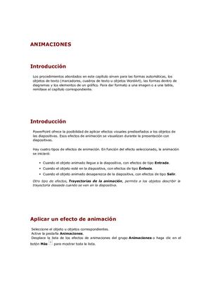 Animaciones En Power Point
