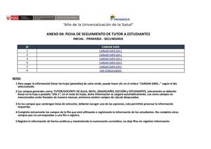 Corregido Anexo 04 Ficha De Seguimiento De Tutor A Estudiantes Inicial, Primaria, Secundaria V F 2