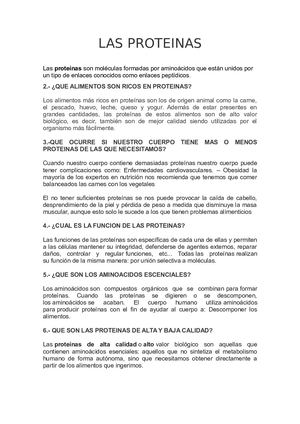 LAS PROTEINAS