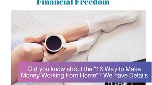 Did you know about the "16 Way to Make Money Working from Home"? We have Details